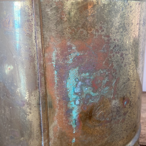 Antique Brass Bucket - Picture 9 of 13